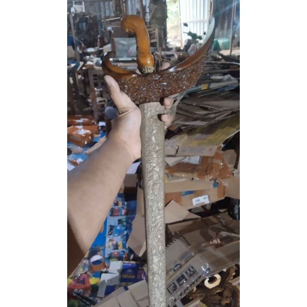 Set Warangka Keris Ladrang Solo Plus Pendok Bunton Ukir