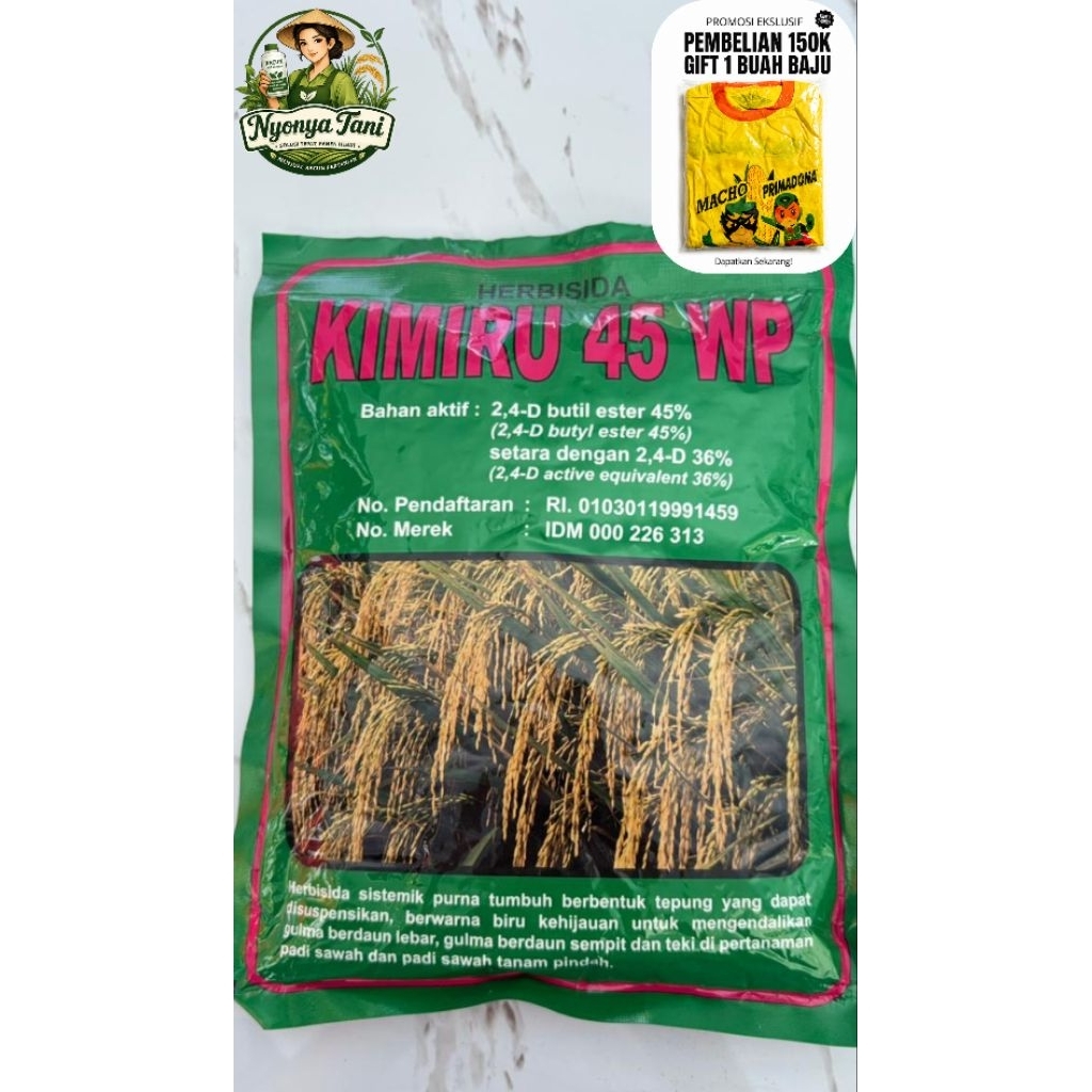 HERBISIDA KIMIRU 45 WP ||200 GRAM