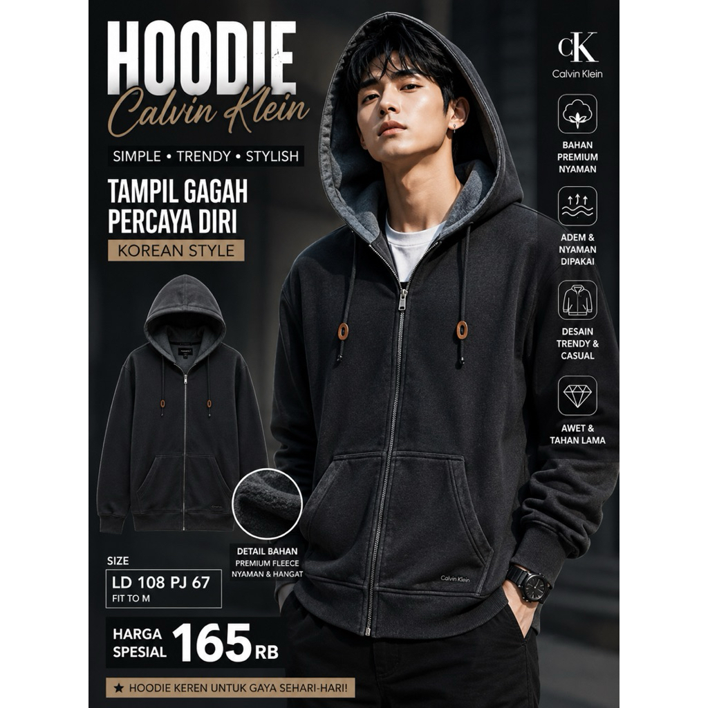 hoodie calvin klein full tag