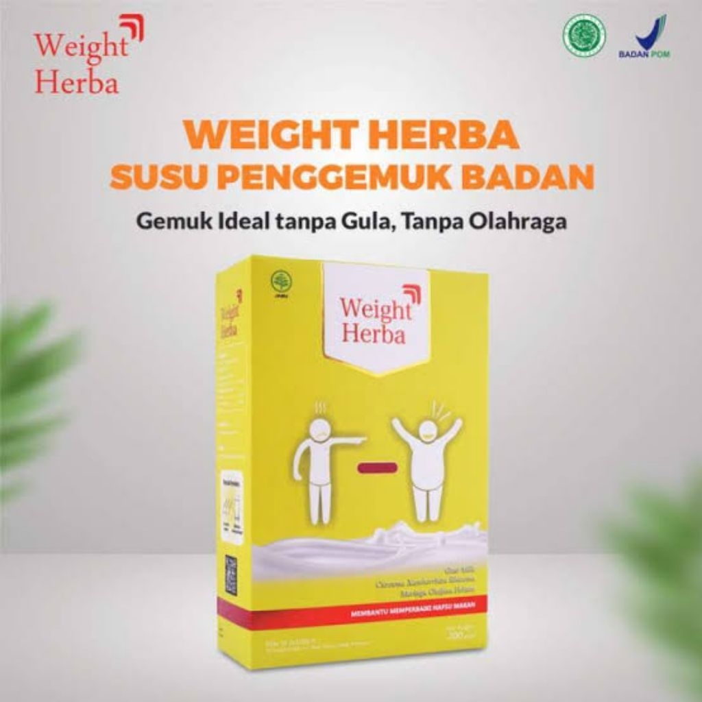 WEIGHT HERBA - Susu Herbal Bantu Menambah BB Dan Meningkatkan Nafsu Makan Bertambah