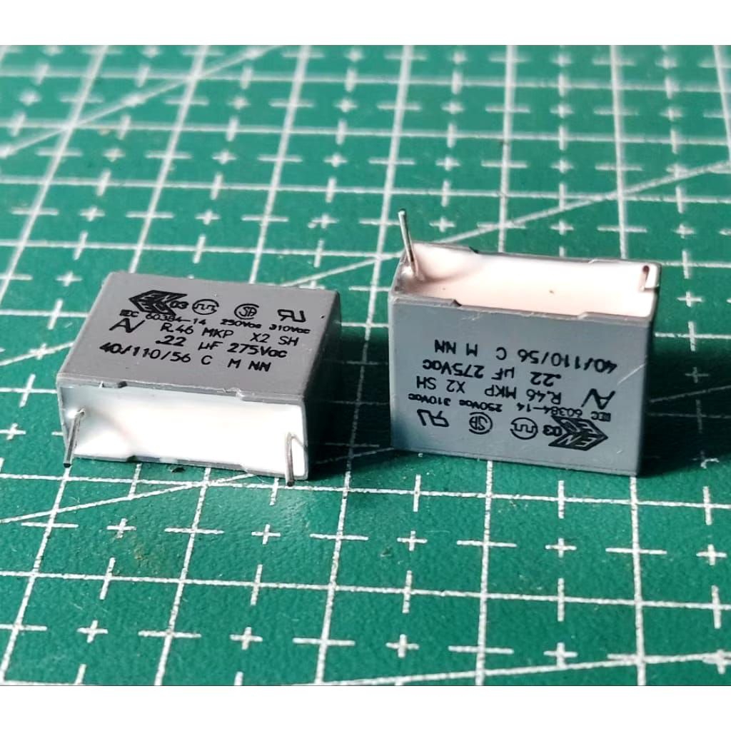 Kapasitor Film Safety X2 MKP 0.22uF 275VAC