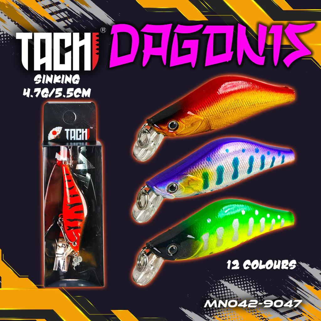 Tachi Dragonis 4.7gr 5.5cm | Umpan Casting | Umpan Casting Hampala | Umpan Casting Peacock Bass | Um