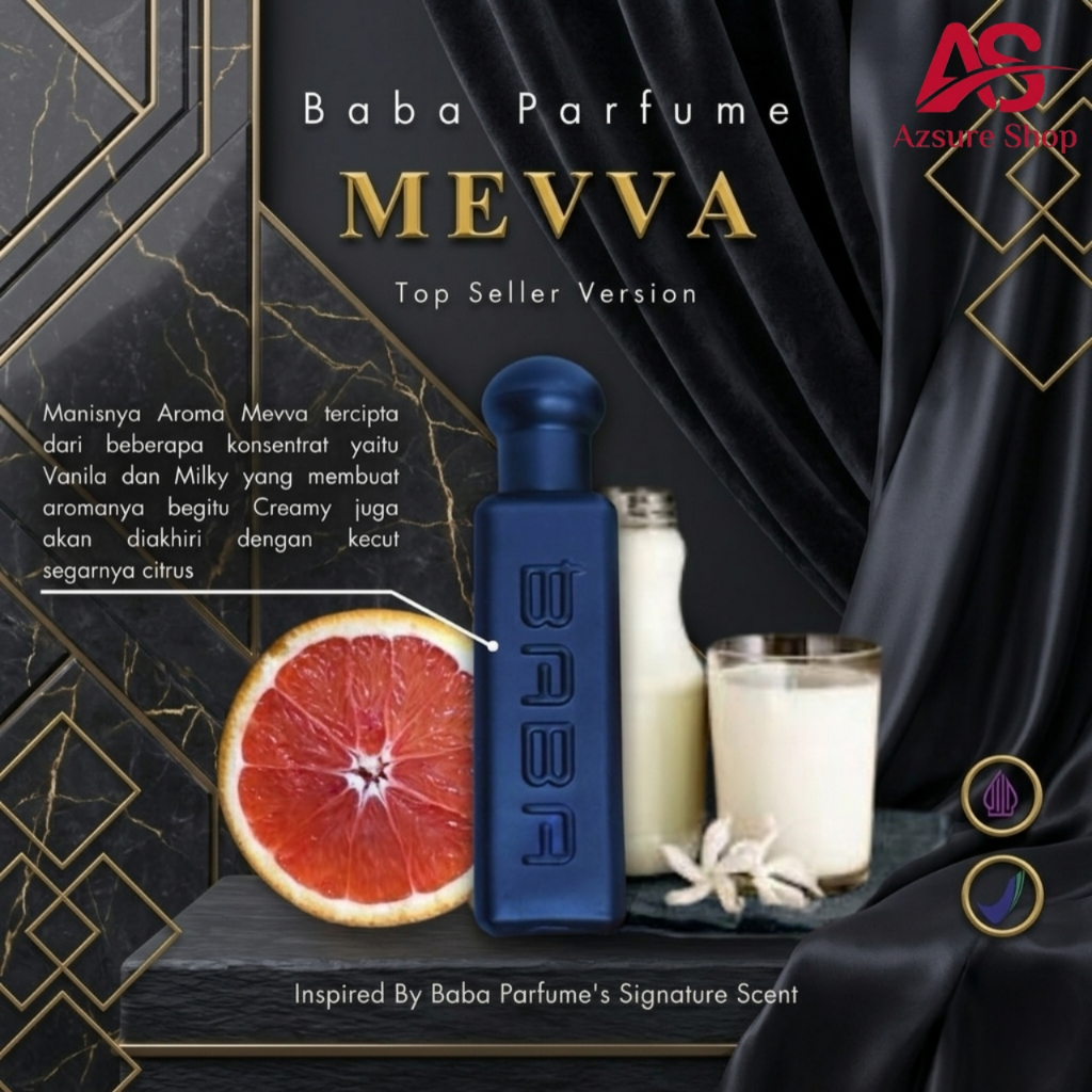 MEVA Baba Parfum Original 100% NON Alkohol Aroma Unggulan Wangi Tahan Lama