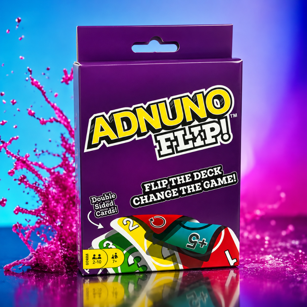 UNO Flip Original - Permainan - ADNUNO FLIP Kartu UNO Card Game 2 Pack Set GDR44