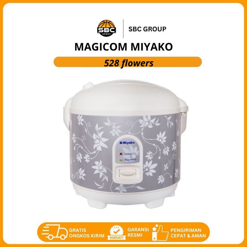 Magic com Miyako MCM 528 silver flower 1,8 liter