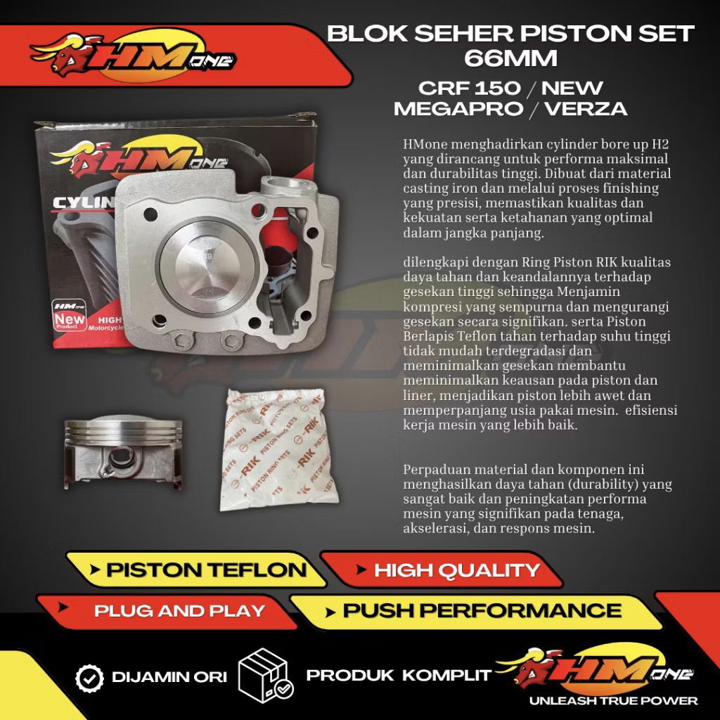 Blok Seher Hmone Hm one Crf 150 66mm blok Crf 66mm