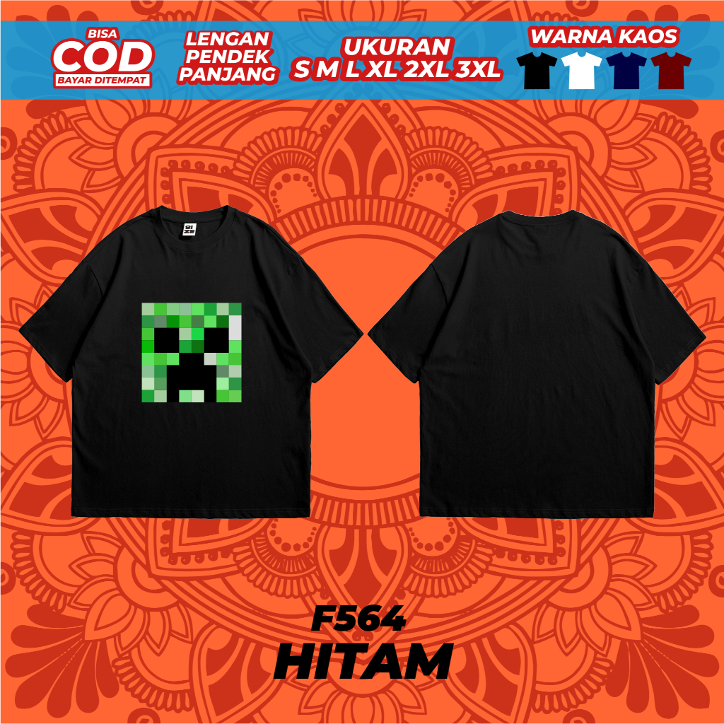 KAOS PRIA FACE CREEPER BAJU DISTRO MURAH NYAMAN BY YODO
