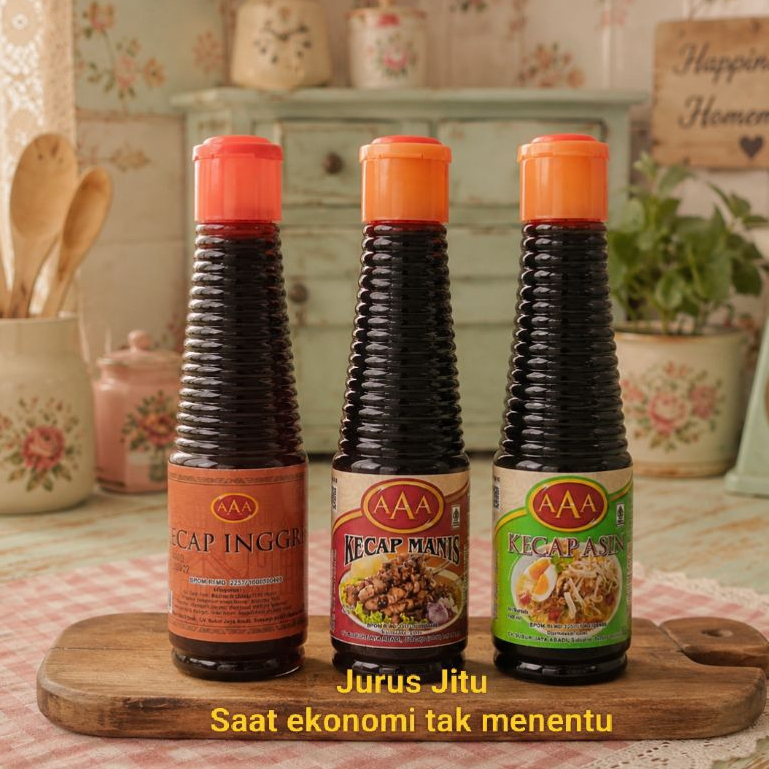 Kecap Manis Kecap Asin Kecap Inggris AAA 140 ml