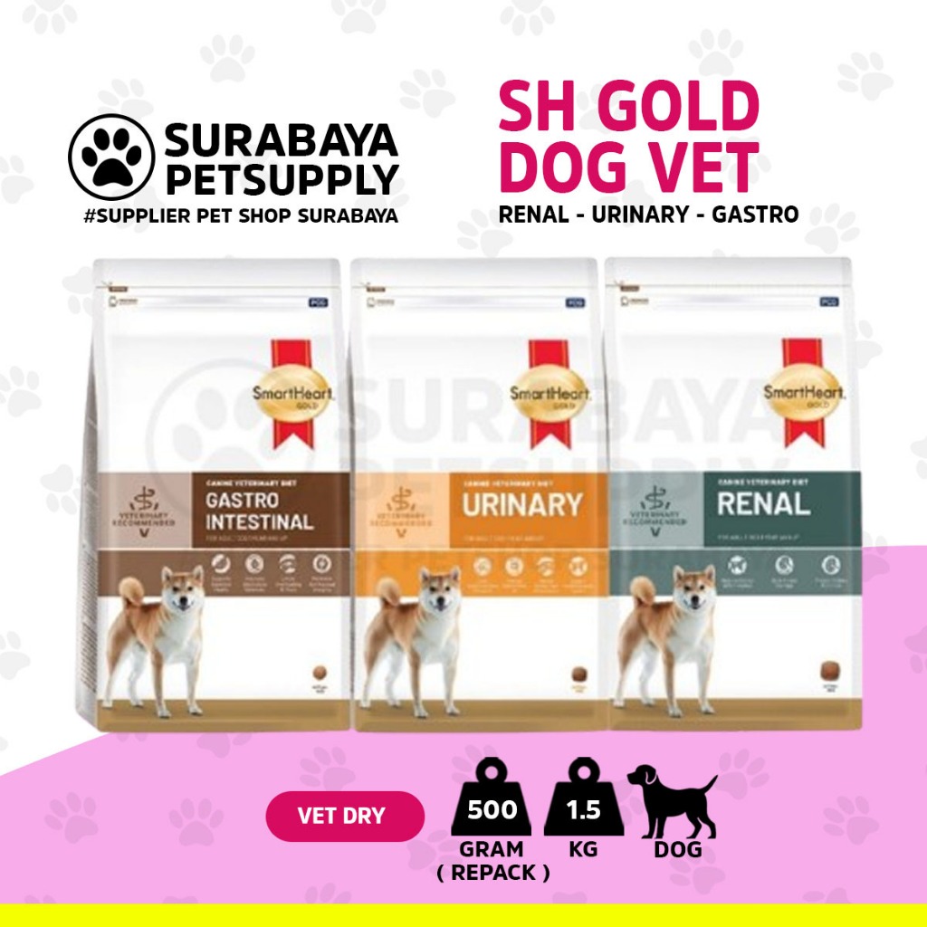 SH Urinary Dog 1,5kg - Smartheart Gastro Dog 1,5 kg - Smart heart Renal 1,5Kg dog -  SH Dog Renal - 