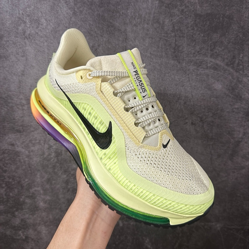 NK Pegasus Premium Road Running Shoes - Alabaster/Barely Volt/Volt Ice/Black