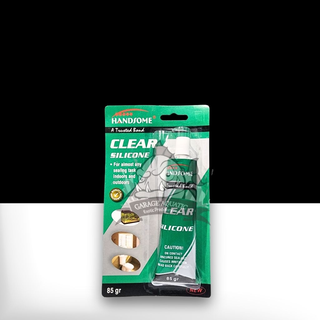 LEM KACA AQUARIUM CLEAR SILICONE HANDSOME