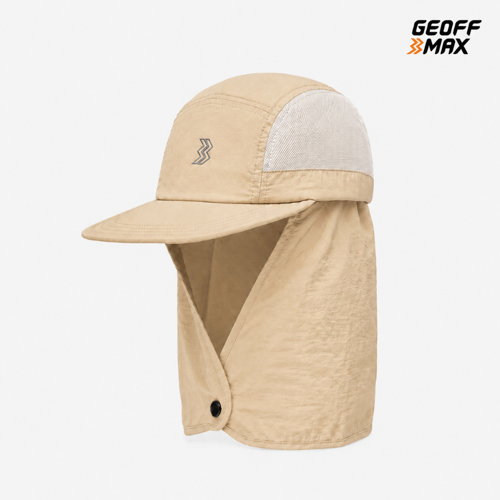 Geoff Max - Alpen Beige Hat Trail Run Sunshield Hat Pria & Wanita