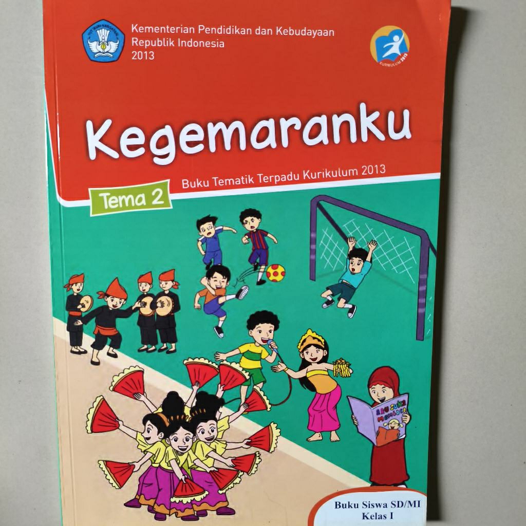 buku Kegemaranku tema 2 kelas 1