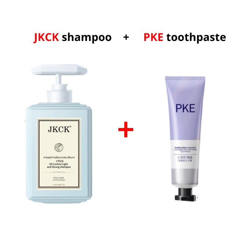 JKCK Shampoo+PKE toothpaste smooth hair fluffy hair Clean the oral cavity daily care