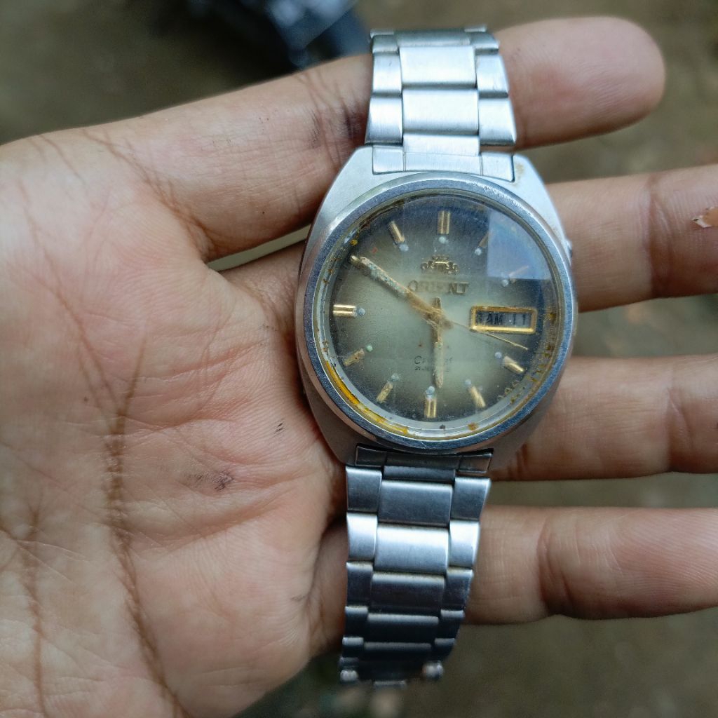 jam tangan orient otomatis vintage bekas MATI
