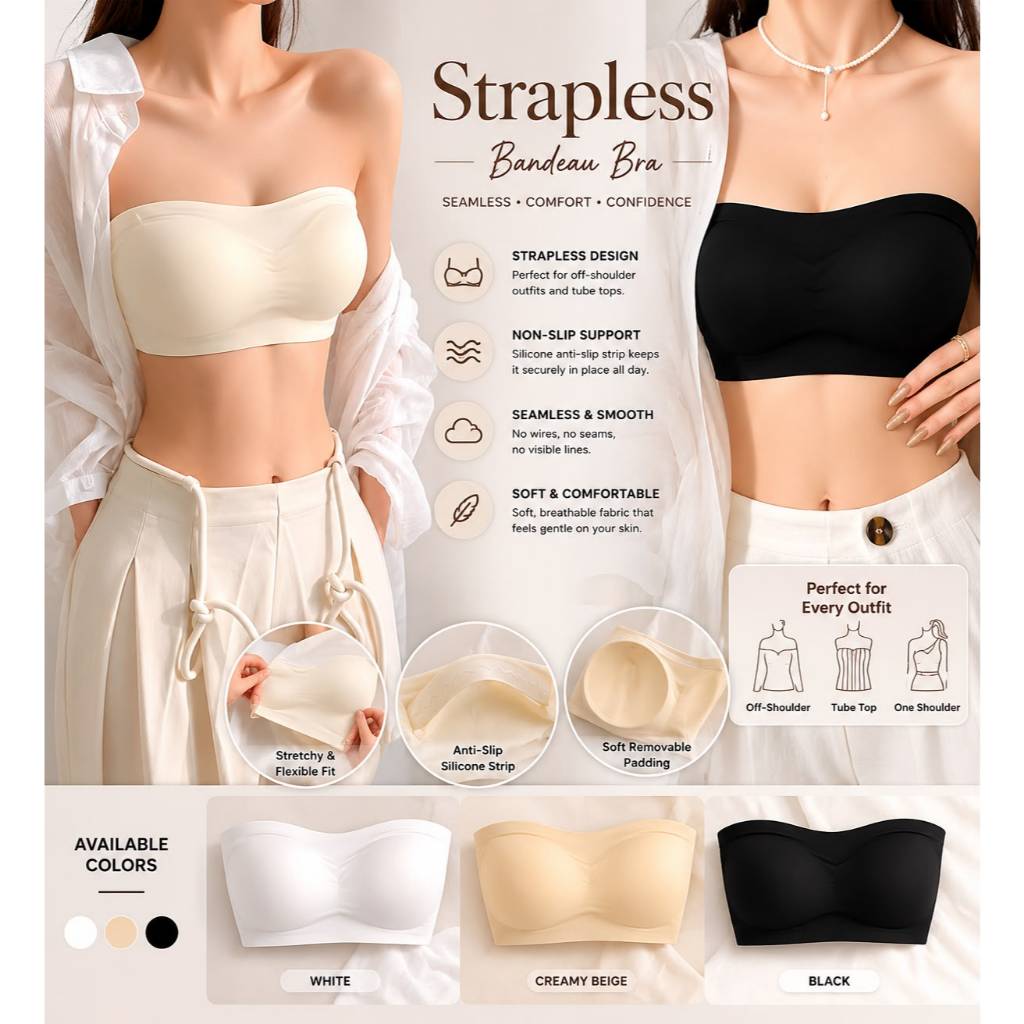 Chicchoc.id - Strapless seamless bra