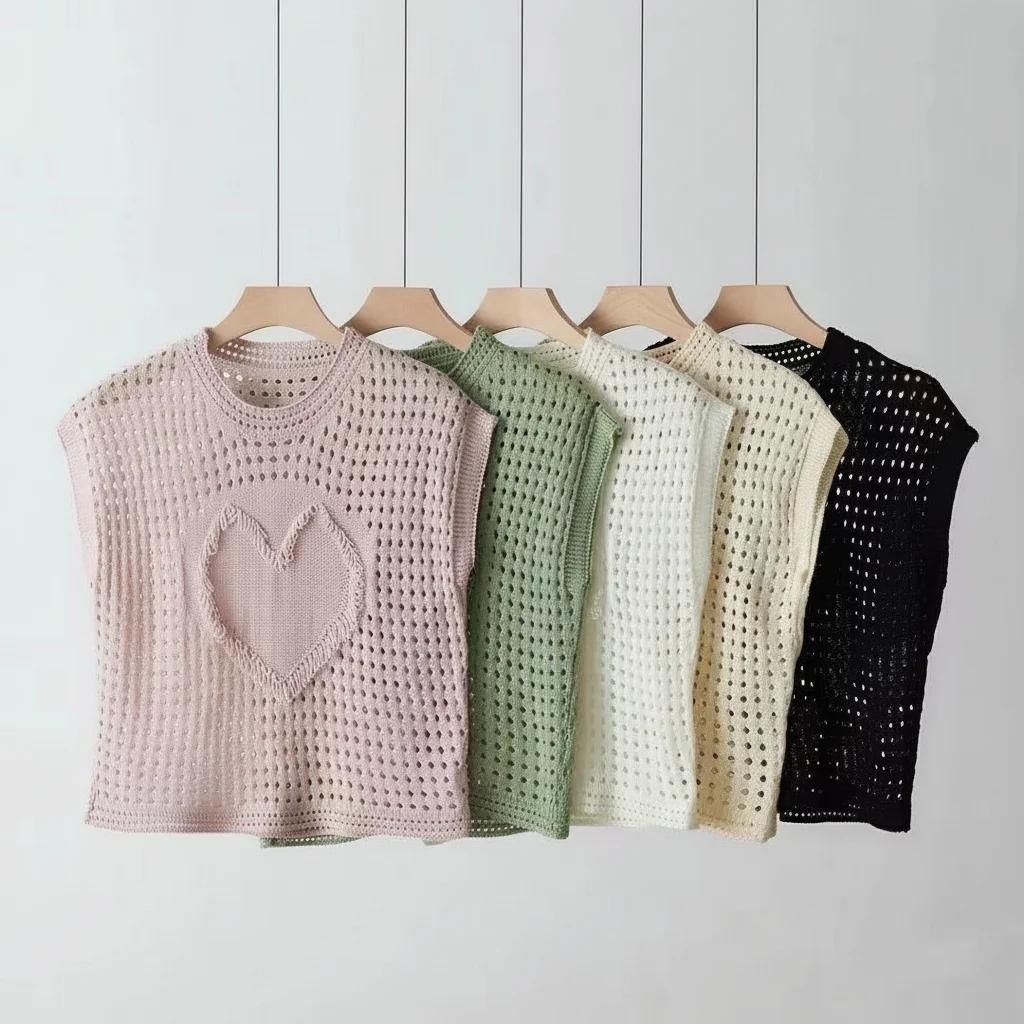 VEST KNIT HEART