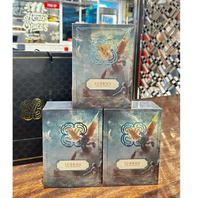 VELIXIR ICARUS 100ML BNIB (NEW SEGEL)// MORPHEUS 100ML BNIB SEGEL// PARFUM VELIXIR // ICARUS // VELI