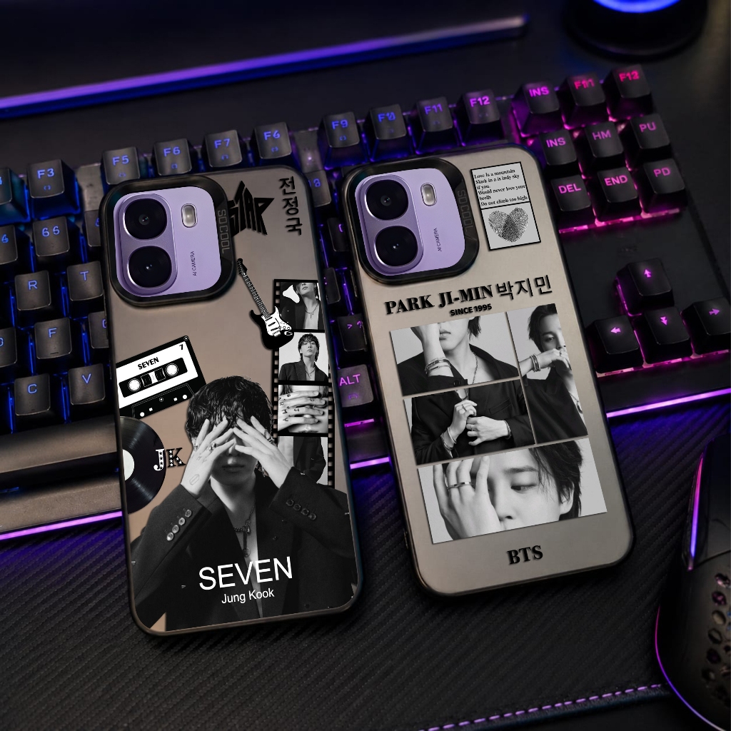 Casing Hp Untuk OPPO A6t A6x 2025 BTS K-POP 7 Jung - Kook Park Ji - Min Taehyung Case So Cool Hologr