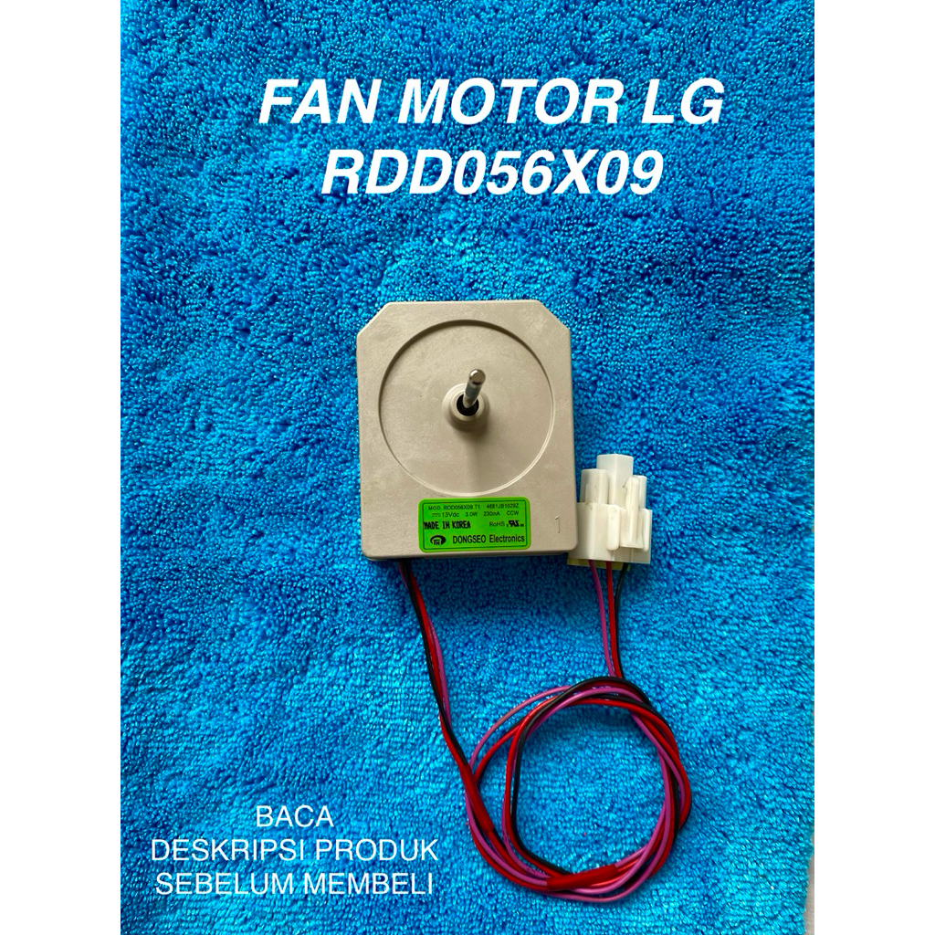 RDD056X09 / kipas kulkas LG / fan motor kulkas LG / kipas LG