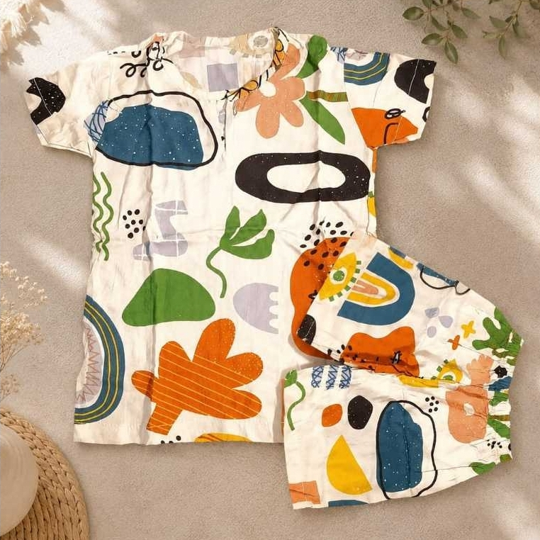 One set baju anak  kain rayon premium