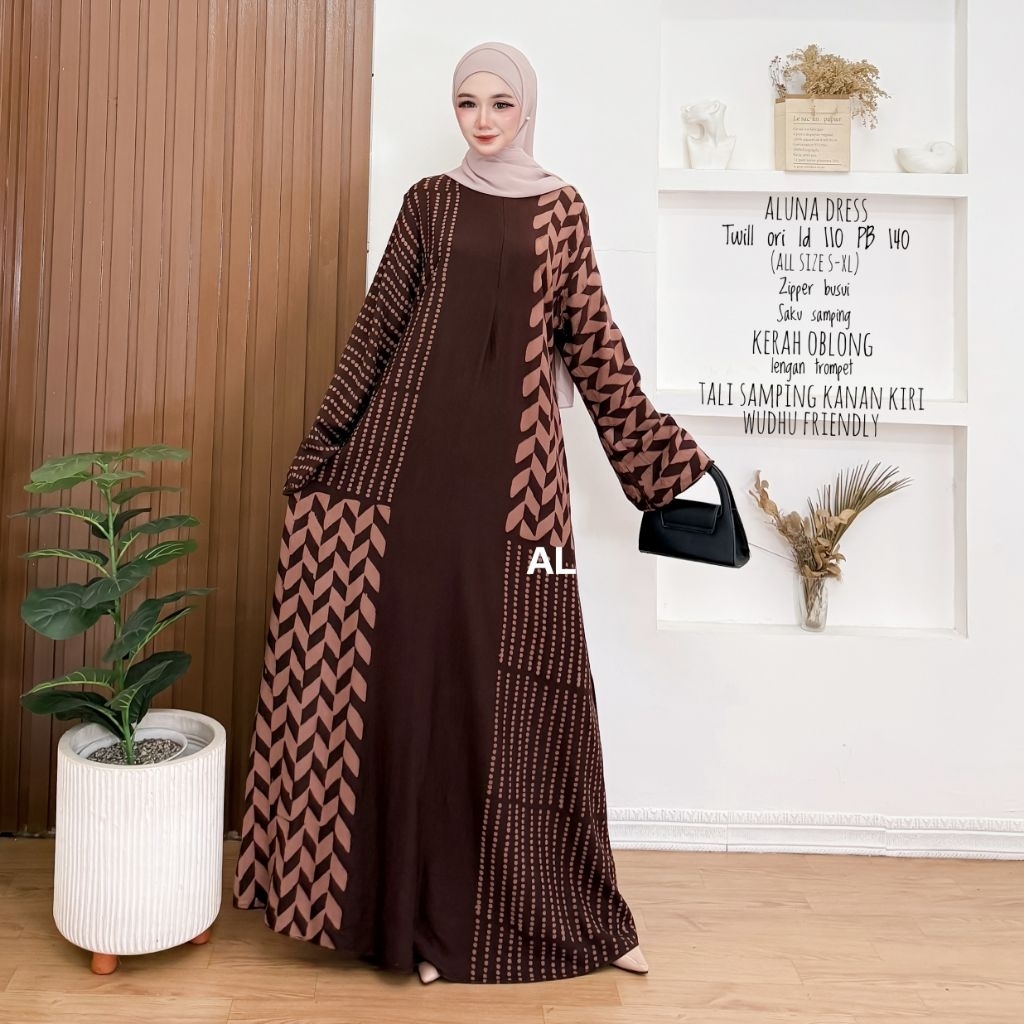 ALUNA TWILL ORI ALENA BATIK PEKALONGAN HIJAB MURAH