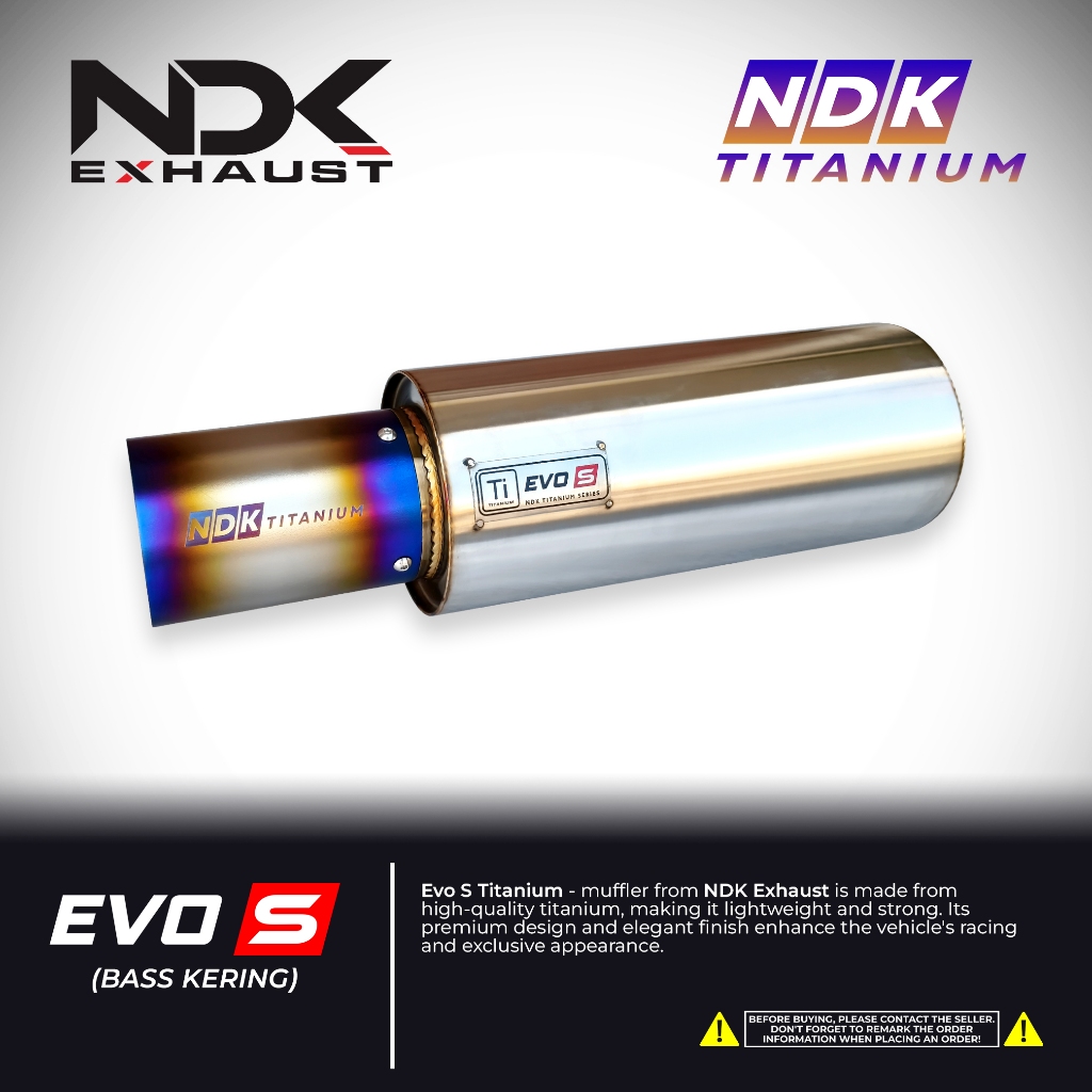 NDK Knalpot Jazz GK5 muffler evo s titanium original NDK EXHAUST Knalpot racing mobil honda jazz