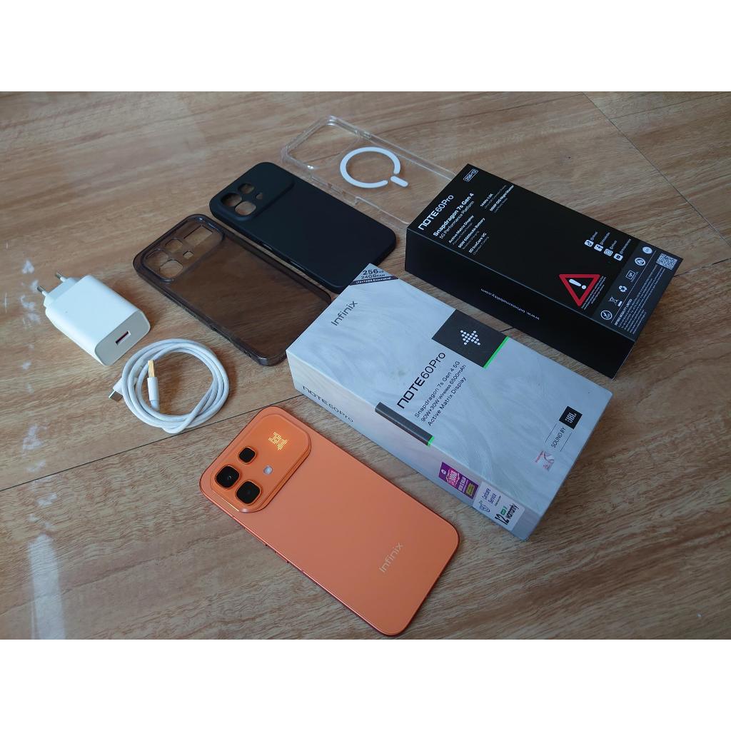 Infinix note 60 pro 12/256gb orange fullset garansi