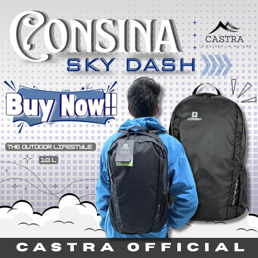Tas Ransel up to 15L Consina Skydash Camping Hiking