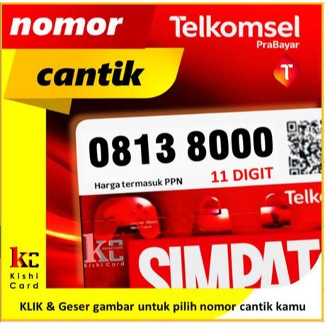 Nomor Cantik Telkomsel  4G & 5G. 11 Digit Free 3GB. 10
