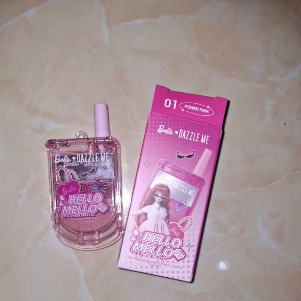 hello mello lip & Cheek Palette dazzle me x barbie SHADE 01