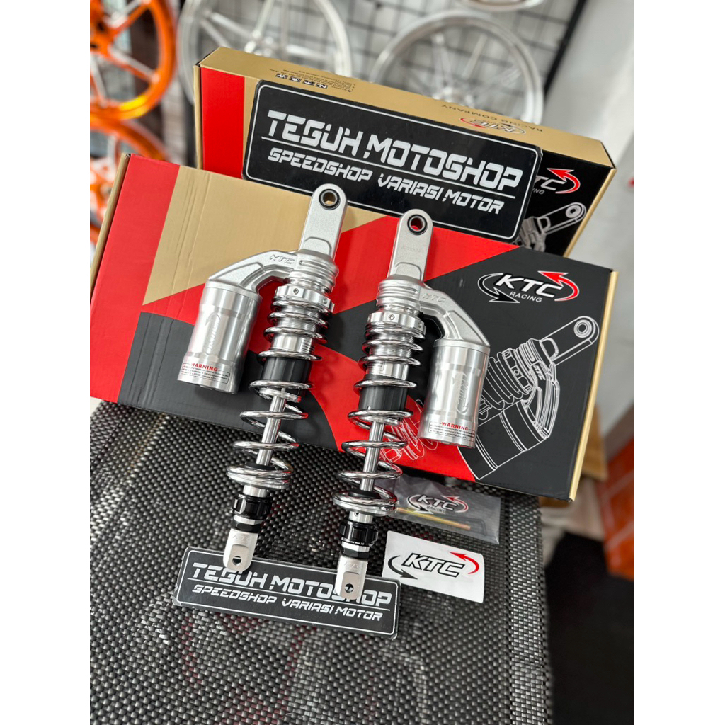 SHOCK KTC ONYX PCX 150 350MM SILVER CHROME SHOCK PCX 160 DOWNSIZE 350MM KTC ONYX