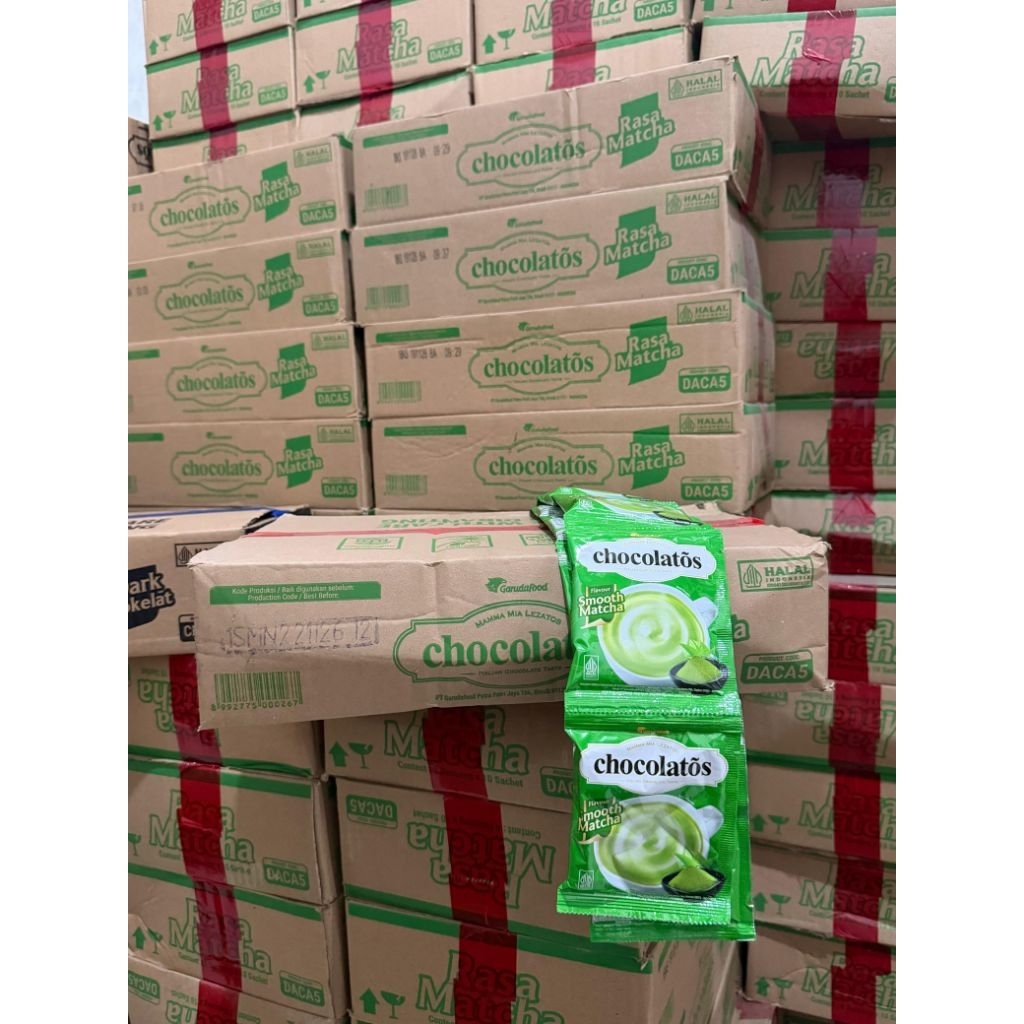 CHOCOLATOS MATCHA 4 RENCENG + CHOCOLATOS CHOCO KURMA 4 RENCENG (EXP 03/2027)