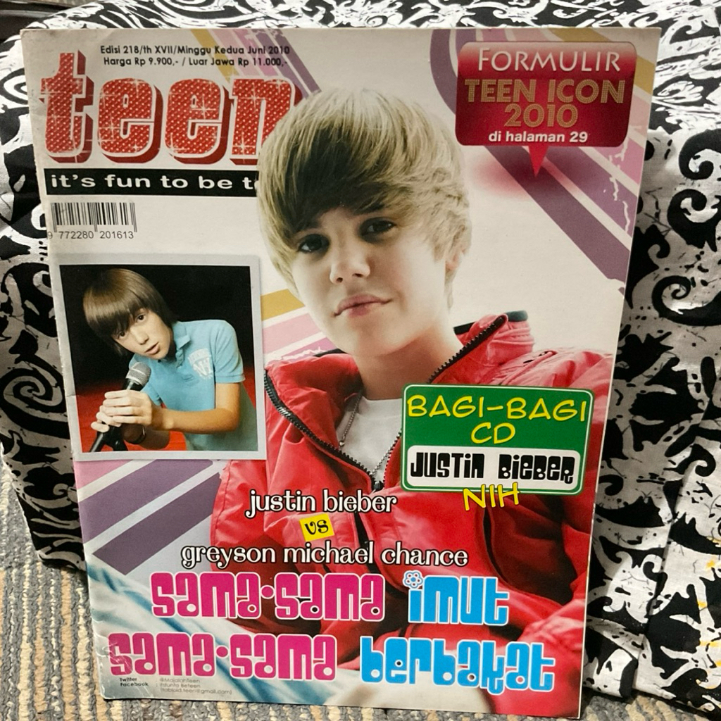 Majalah Teen Justin Bieber 2010