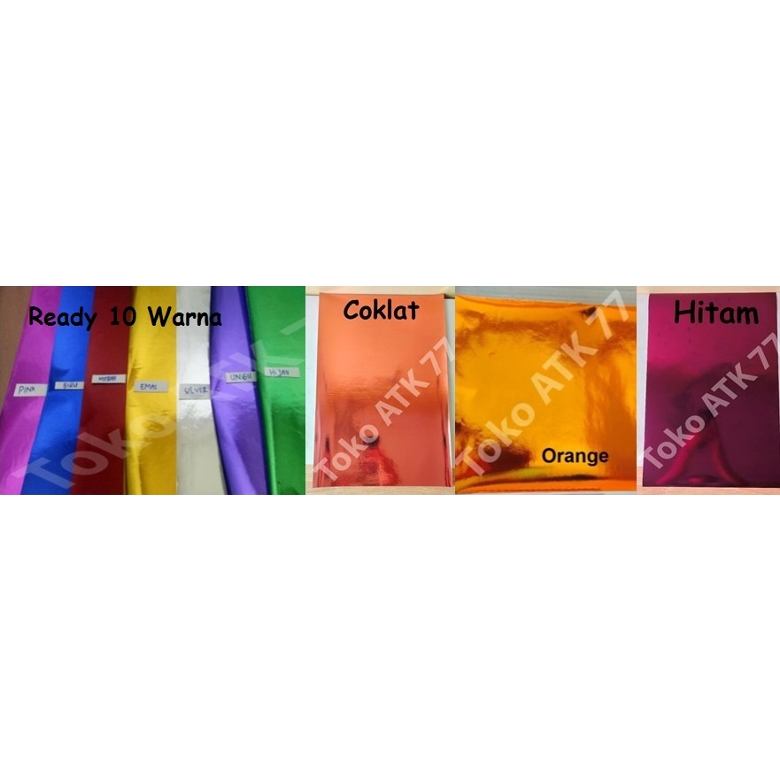 Sampul Buku Tulis Emas Metalik Metalic Kilap Marmer Licin Biru Coklat Cokelat Kuning Gold Hijau Hita
