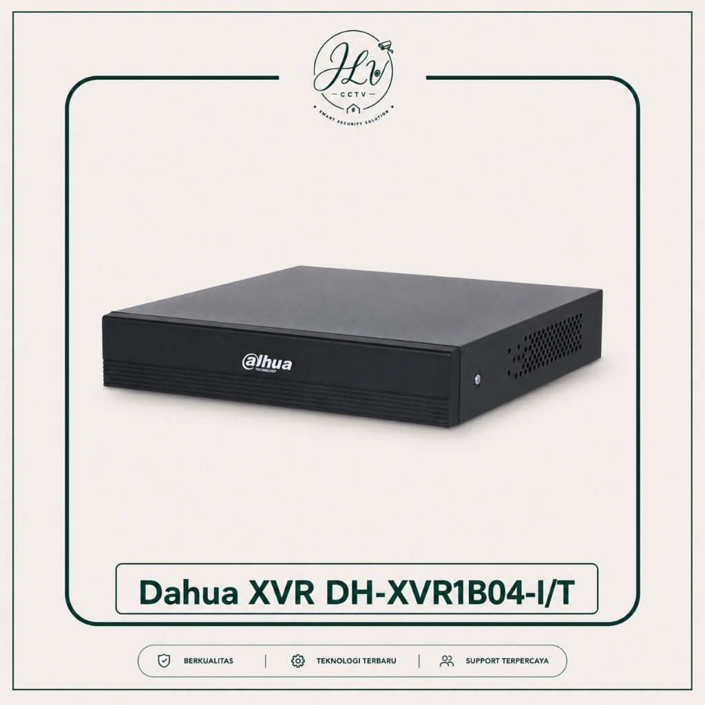 Dahua XVR1B04-I/T DVR CCTV 4 Channel WizSense Penta-Brid 1080N H.265+
