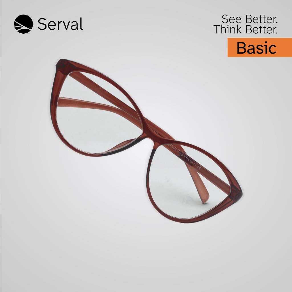 Solrae - Serval | Kacamata Optik Casual Cat Eye Wanita