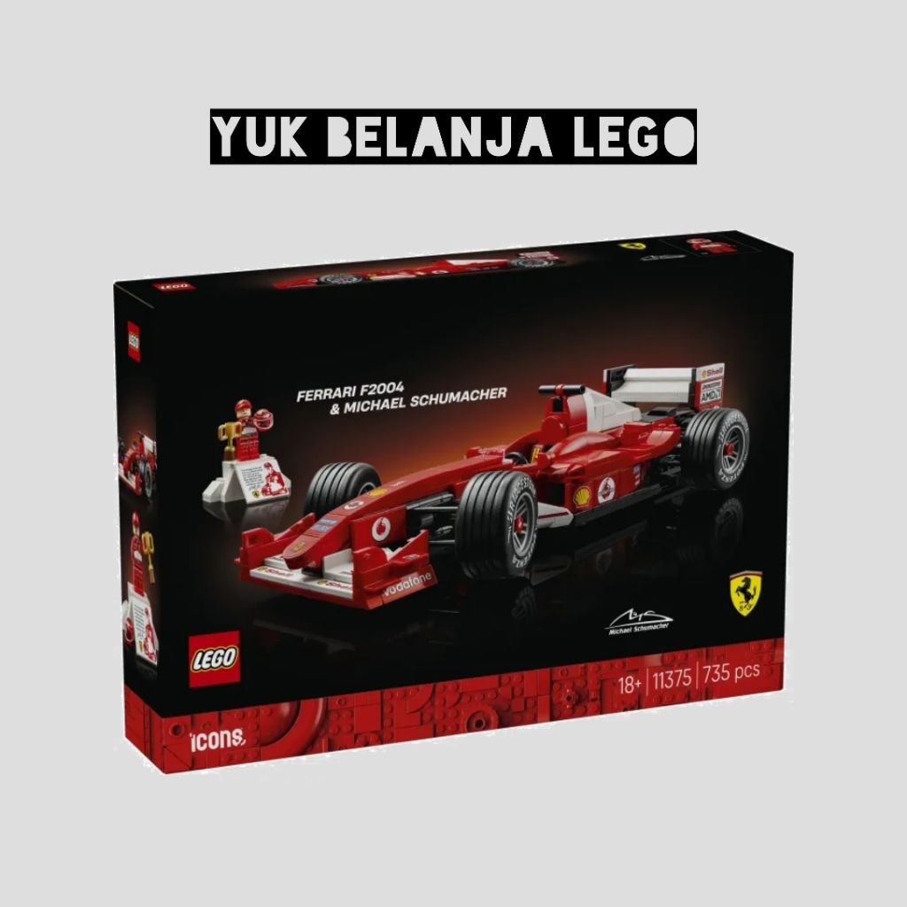 LEGO Icons 11375 Ferrari F2004 & Michael Schumacher (735 Pieces)