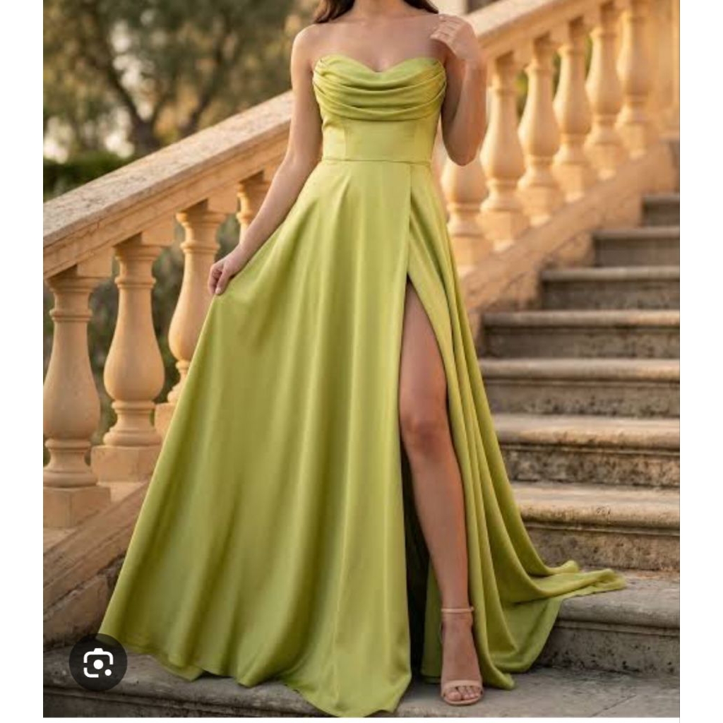 Drees Satin Drees pesta Drees Bridesmaids