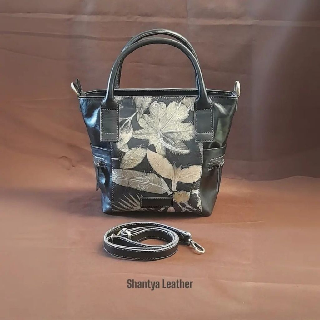 Tas Kulit Ecoprint