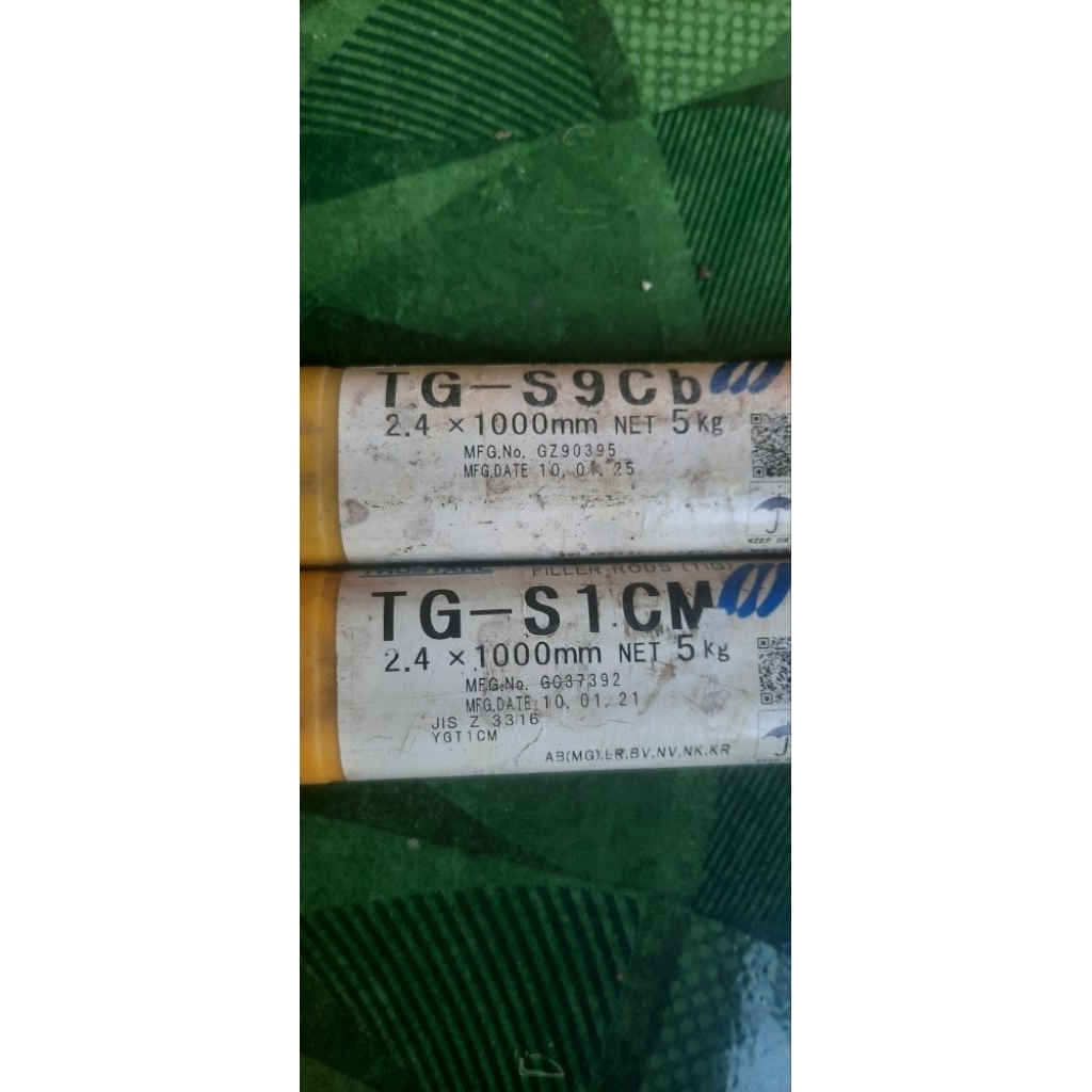 KAWAT LAS KOBE STEEL TG-S1CM AWS ER80S-G Size. 2.4MM HARGA 1KG