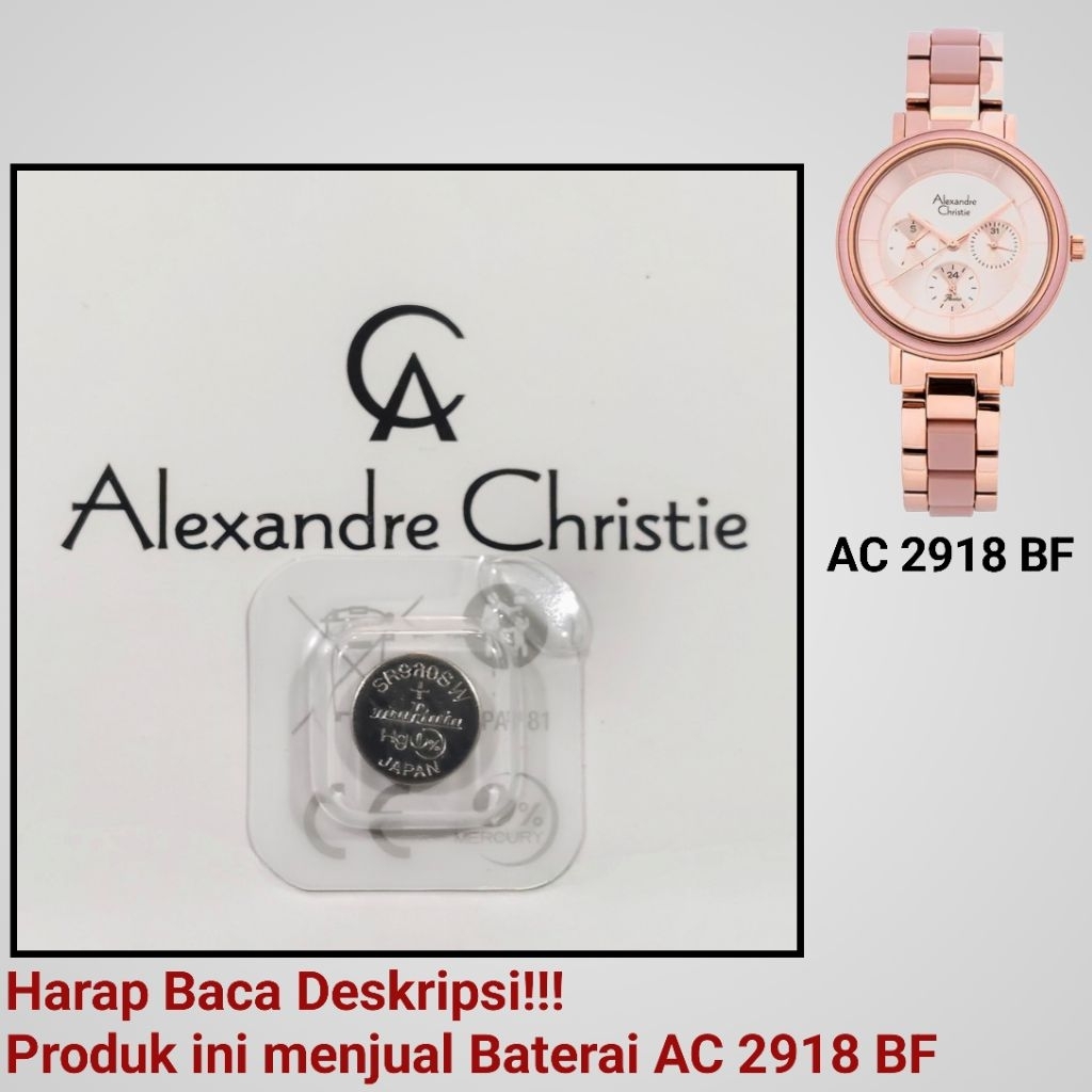 Baterai Jam Tangan Alexandre Christie AC 2918 BF