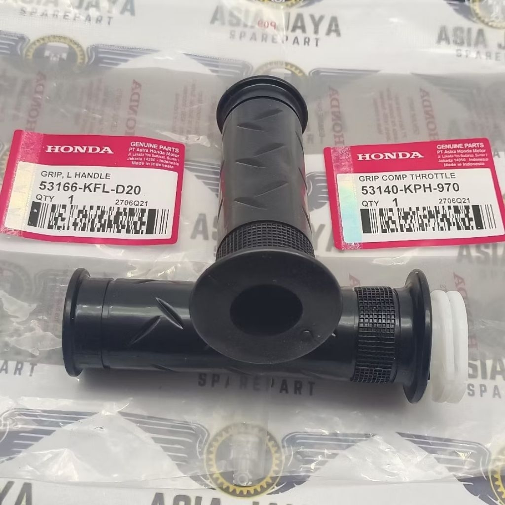 GRIP SET REVO KARISMA SUPRA X 125 CBR 150R ORIGINAL ASLI HONDA ORI AHM HGP HANDGRIP GRIPSET KANAN KI