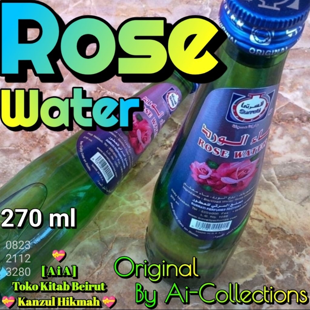 Ai-Kh14ams > Air Mawar Er Mawar Rose Water Surrati 270 ml Ori Ams By Ai-Collections > AiA Shopee Kan