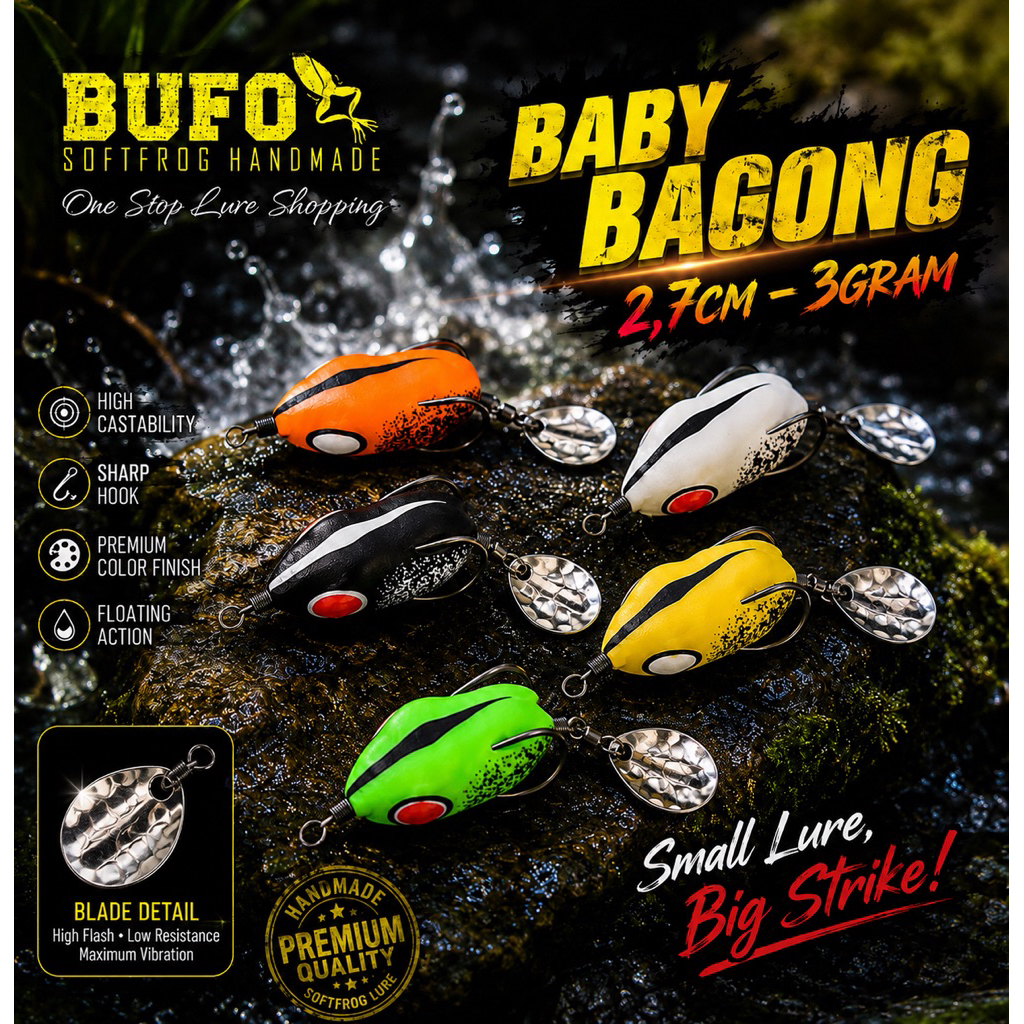 SOFT FROG BUFO BABY BAGONG 2,7CM - -+3GRAM