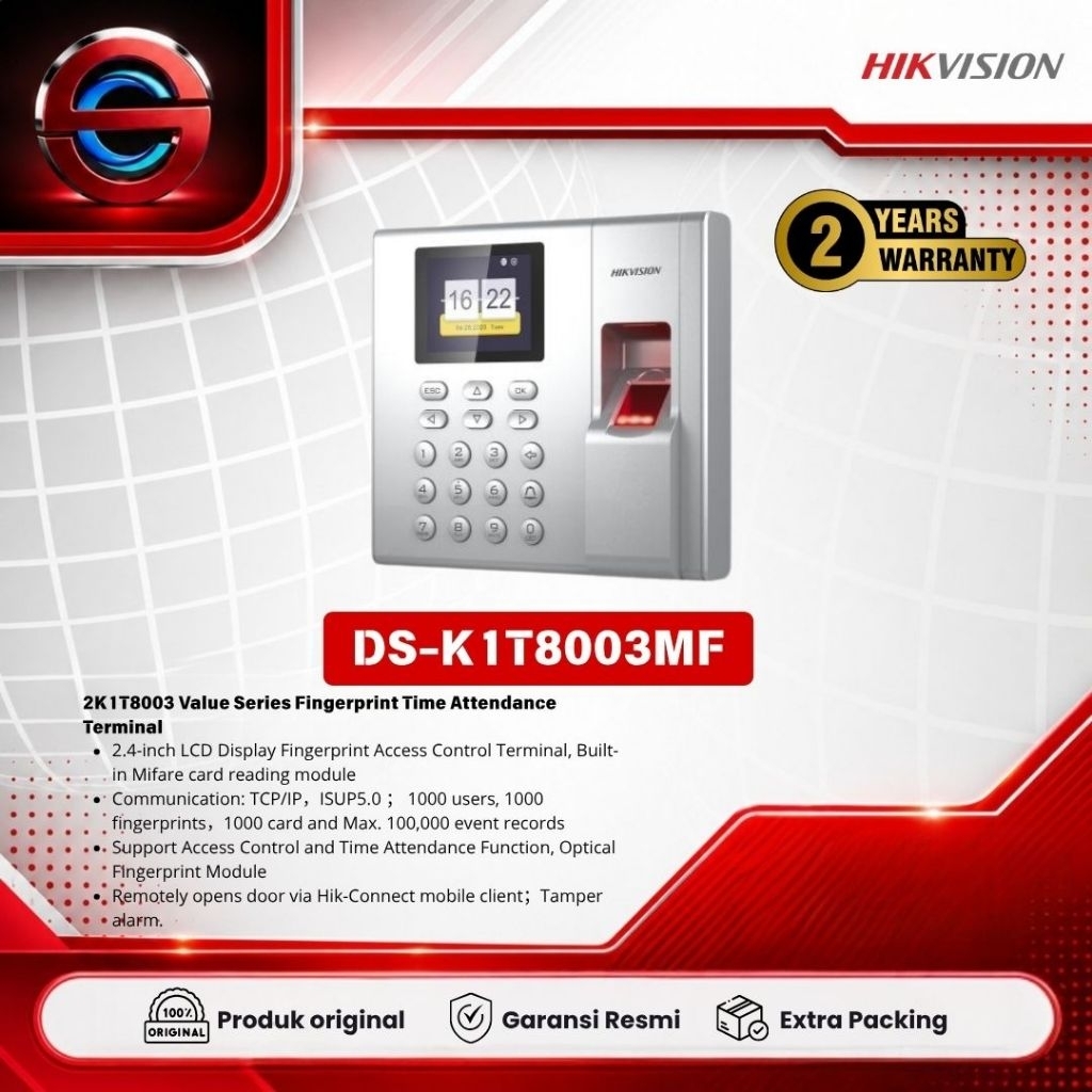 Hikvision DS-K1T8003MF Fingerprint Access Control