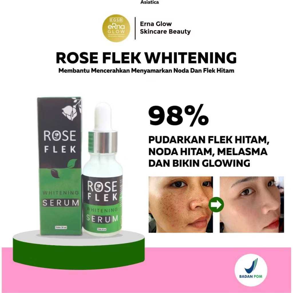 VIRAL SERUM GLOWING AMPUH serum erna malaysia original bpom penghilang jerawat flek hitam putih alam