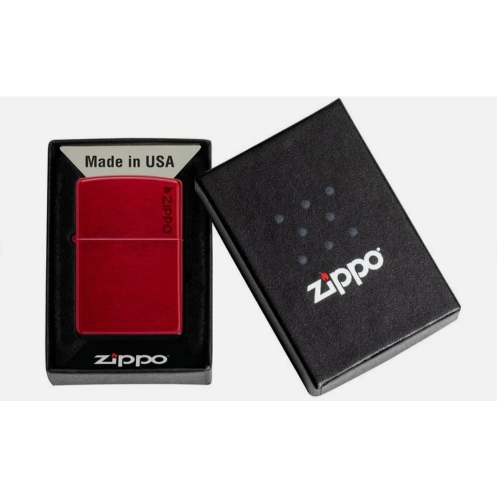Zippo Original 21063ZL Candy Apple Red with Zippo Logo