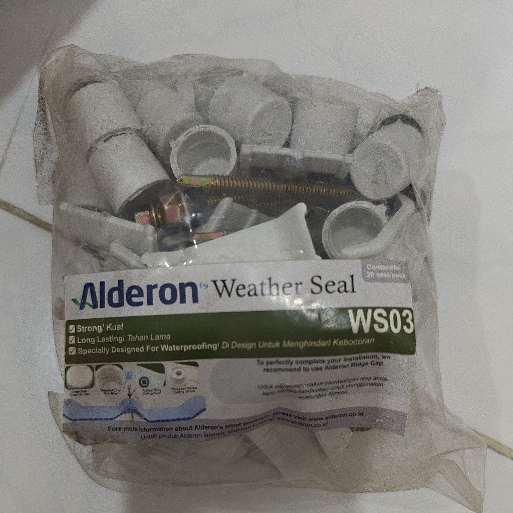 alderon weather seal WS03 Original asli alderon tutup atap pvc