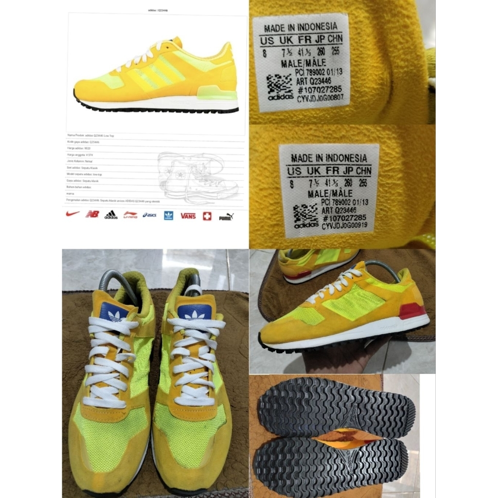 Sepatu Preloved Second Original Adidas ZX 700 Size 41